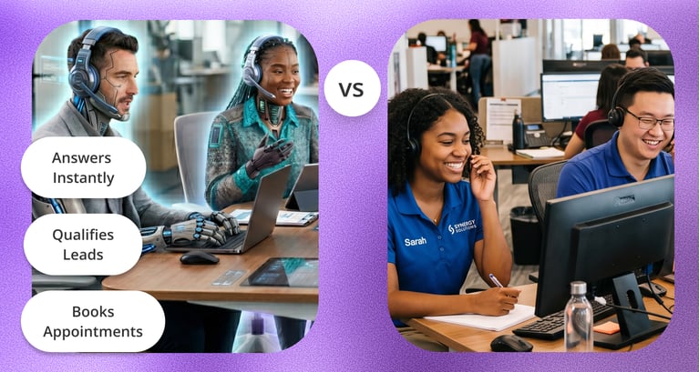 ai answering service vs call center