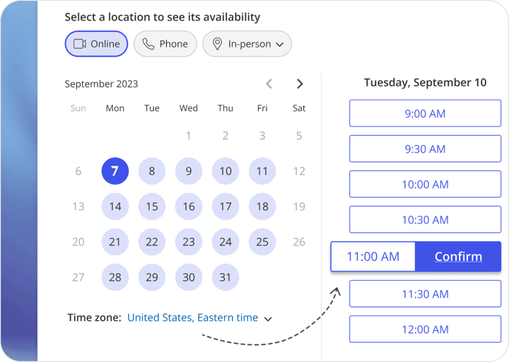 Automatic time zone sync