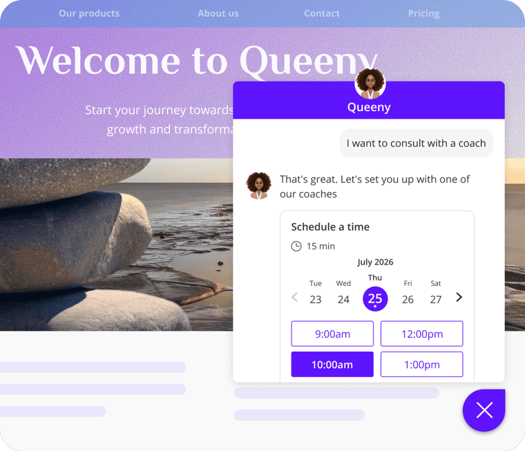 Embed Conversational Elements Directly into Your Website