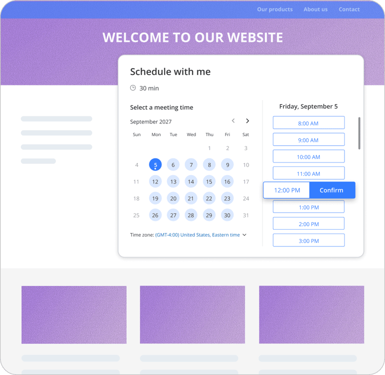 Embeddable Scheduling Tools for Enhanced Accessibility