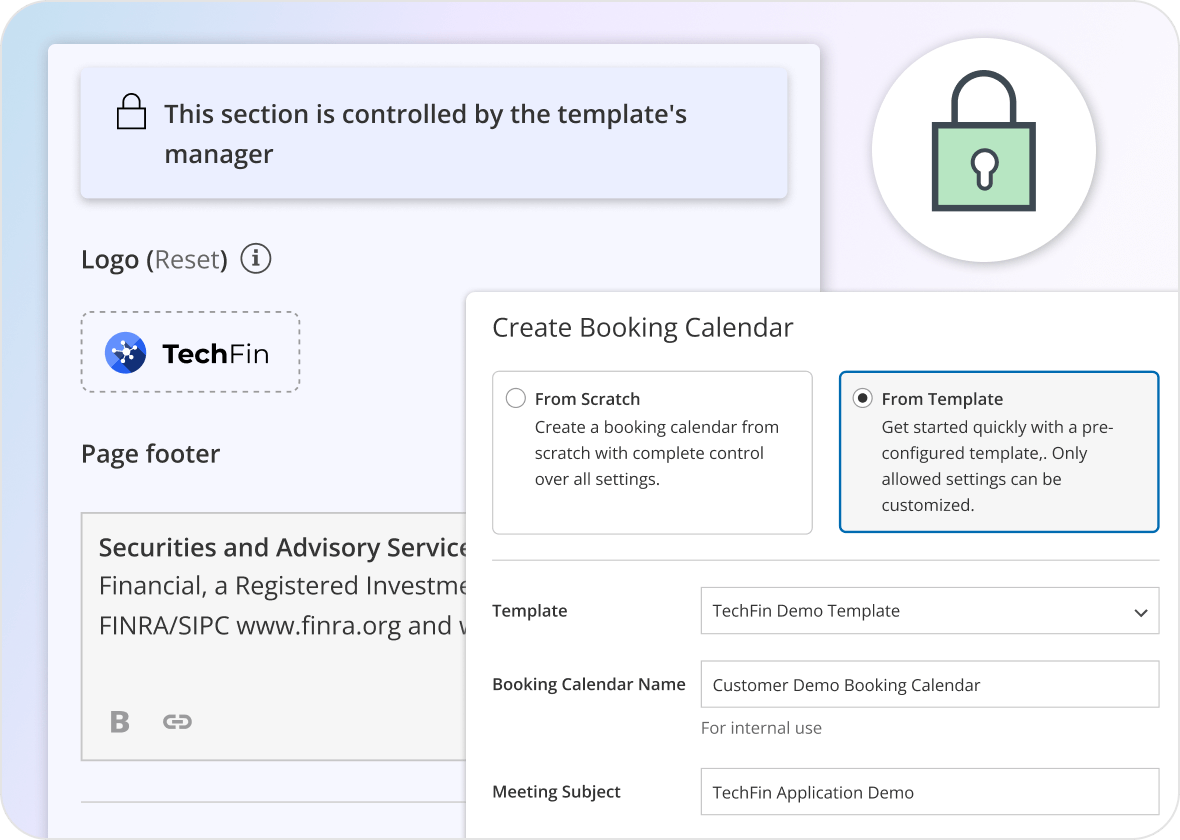 Enforced Booking Calendar Templates