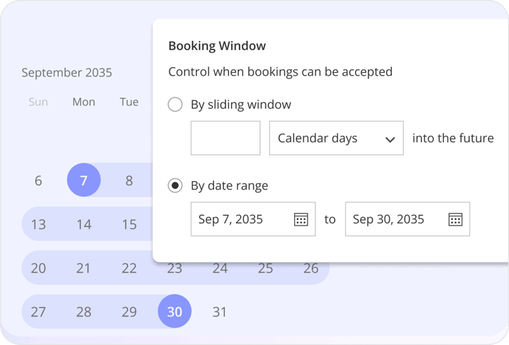 Guest-Facing Booking Windows