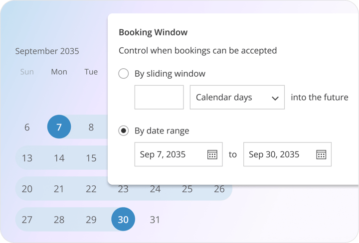 Guest-Facing Booking Windows