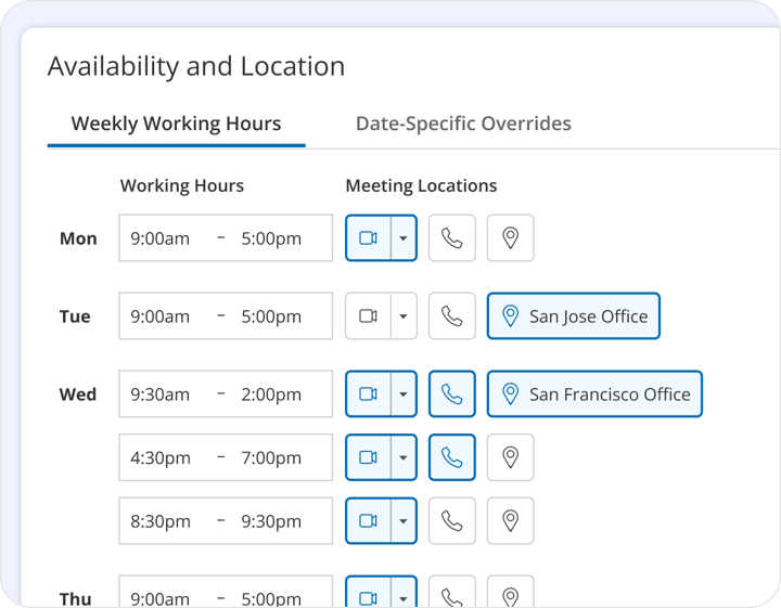 Hybrid Multi-Location Settings