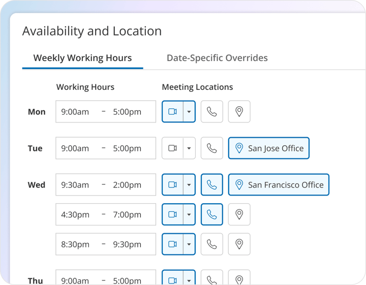 Hybrid Multi Location Settings
