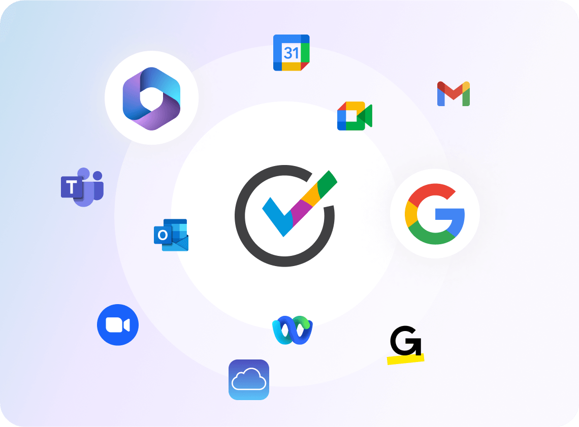 Integrations that link oncehub scheduling software with productivity tools