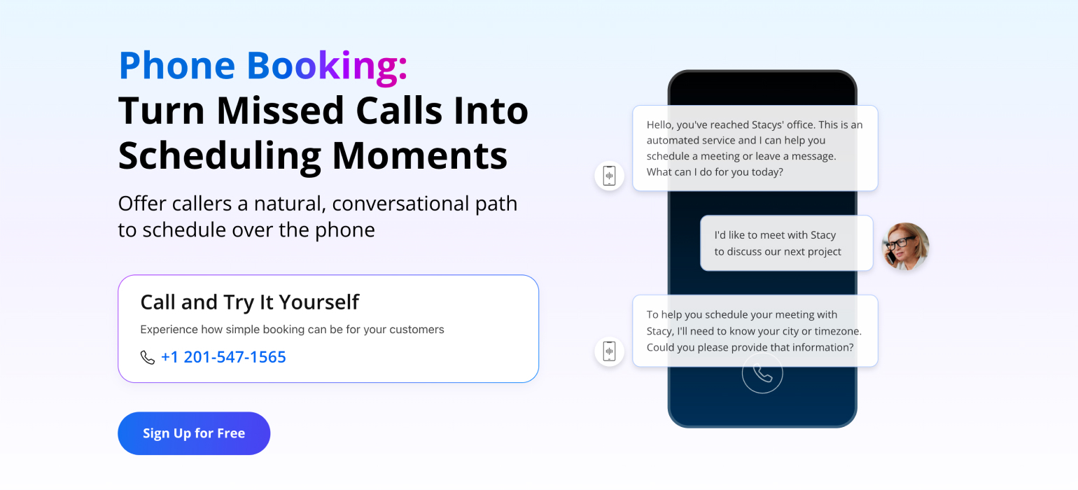 Oncehub's phone agent 
