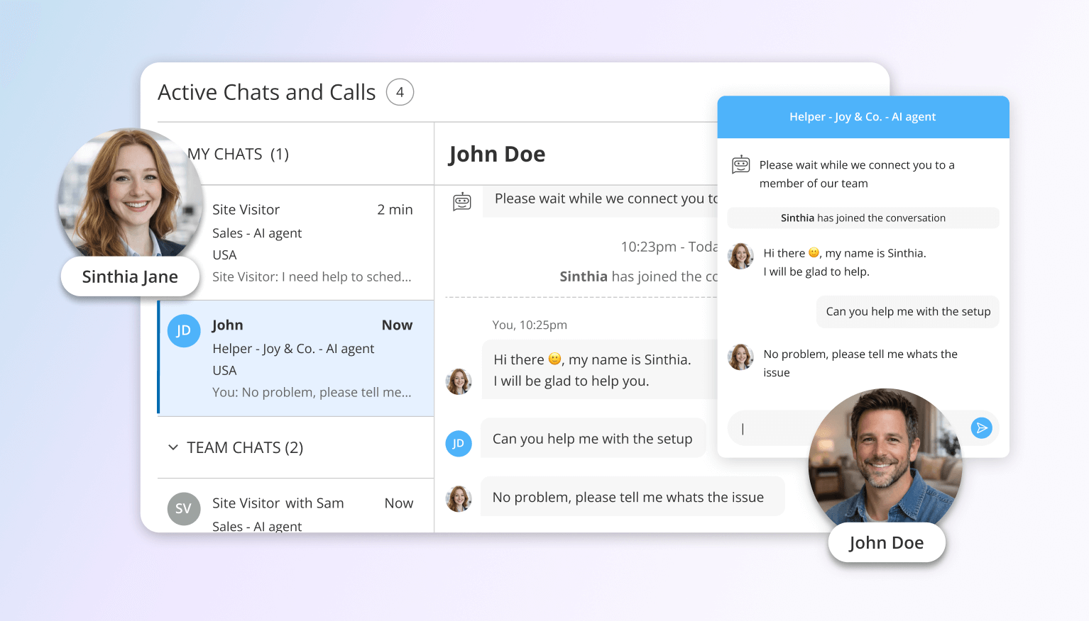 Instant human engagements 