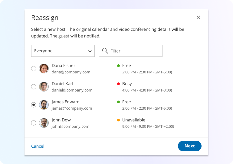 reassigning 
